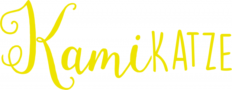 Kamikatze Schriftzug gelb